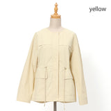 タフタノーカラードロストジャケット