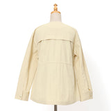 タフタノーカラードロストジャケット