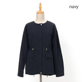 タフタノーカラードロストジャケット