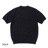 MOONCASTLE 半袖モックネックニット【Made in JAPAN】