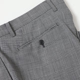 ストレッチ千鳥グレンチェックパンツ（ノータック）【Made in Japan】