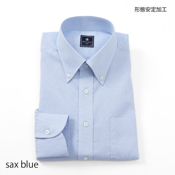 マイクロチェックボタンダウンシャツ【Made in Japan】 – Mitsumine