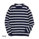 MOONCASTLE 長袖ボーダーニット【Made in JAPAN】