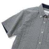 サマーウェーブチェックボタンダウンシャツ【Made in Japan】