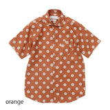 リネンドットプリントシャツ【Made in Japan】