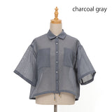 裾ドロストシアーシャツ