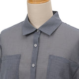 裾ドロストシアーシャツ