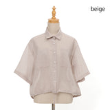 裾ドロストシアーシャツ