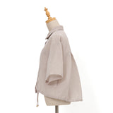 裾ドロストシアーシャツ