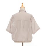 裾ドロストシアーシャツ