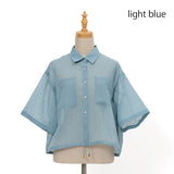 裾ドロストシアーシャツ