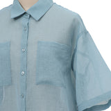 裾ドロストシアーシャツ