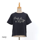 かすれフロッキーロゴTシャツ