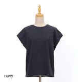 カットワーク刺繍ロゴTシャツ