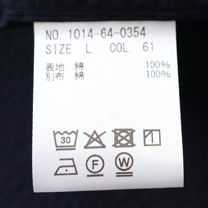 ソリッドシアサッカーボタンダウンシャツ【Made in Japan