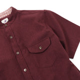 REFLAXバンドカラーシャツ【Made in Japan】