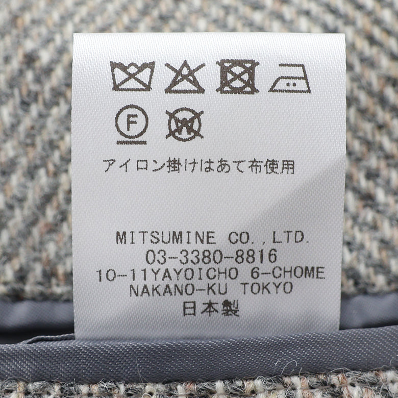 Fly Jacket】ハリスツィード大巾ヘリンボンジャケット【Made in Japan