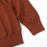 GRAN SASSO ヘリンボーンクルーニット【Made in Italy】