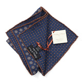 【Holliday&Brown】フラワー小紋チーフ【Made in Italy】