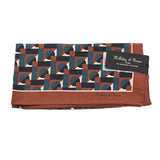 【Holliday&Brown】幾何学スカーフ【Made in Italy】