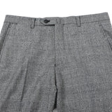 【尾州】ウールストレッチグレンチェックパンツ（ノータック）【Made in Japan】