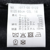 カシミヤ混ストレッチフラノ無地パンツ（ノータック）【Made in Japan】