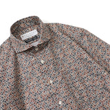TEKSTINAリーフプリントシャツ【Made in Japan】