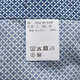 TEKSTINA小紋プリントシャツ【Made in Japan】
