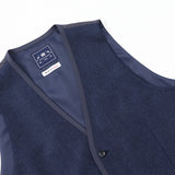 ロロピアーナ杢ツイル無地ベスト【Made in Japan】