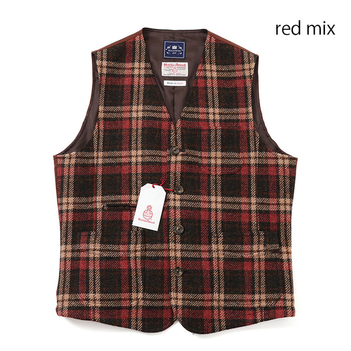 ハリスカラーチェックベスト【Made in Japan】 – Mitsumine Online Shop