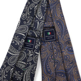 カラーペイズリーネクタイ【Made in Italy】