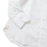 100双織りストライプセミワイドシャツ【Made in Japan】
