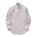 シングルストライプセミワイドシャツ【Made in Japan】
