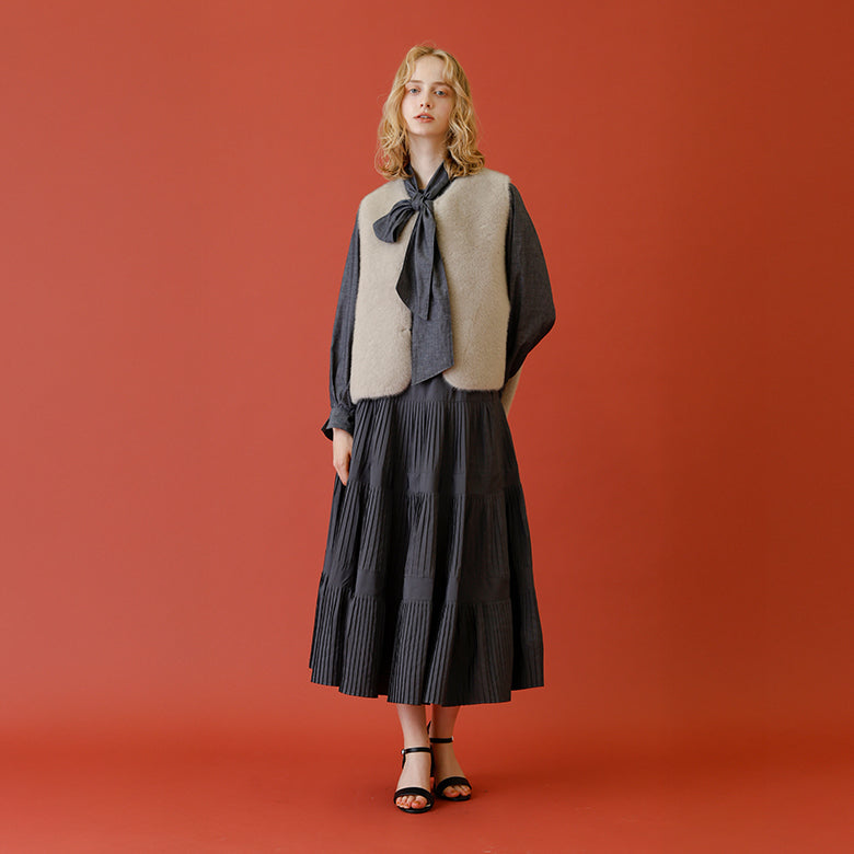 エコファーリバーシブルジレ – Mitsumine Online Shop