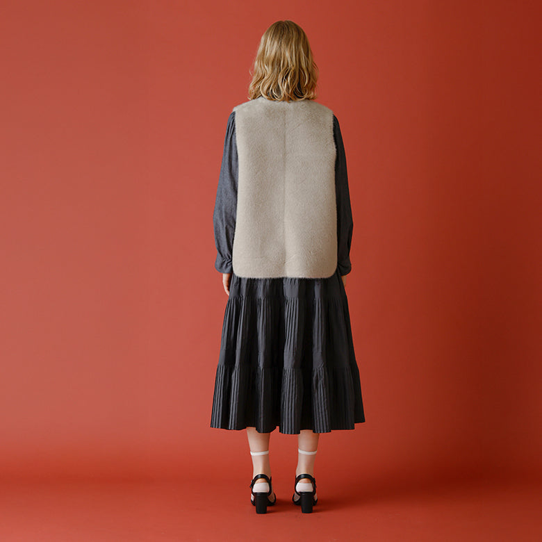 エコファーリバーシブルジレ – Mitsumine Online Shop