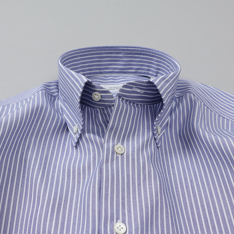 HITOYOSHI ストライプボタンダウン【Made in Japan】