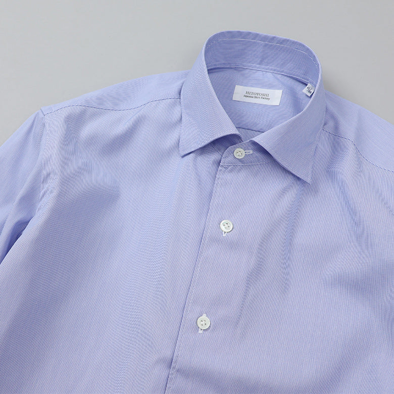 HITOYOSHI ストライプループボタンダウン【Made in Japan】