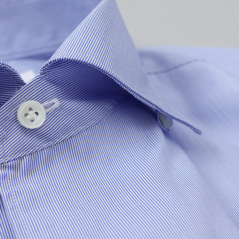 HITOYOSHI ストライプループボタンダウン【Made in Japan】