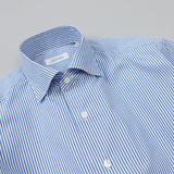 HITOYOSHI ストライプループボタンダウン【Made in Japan】