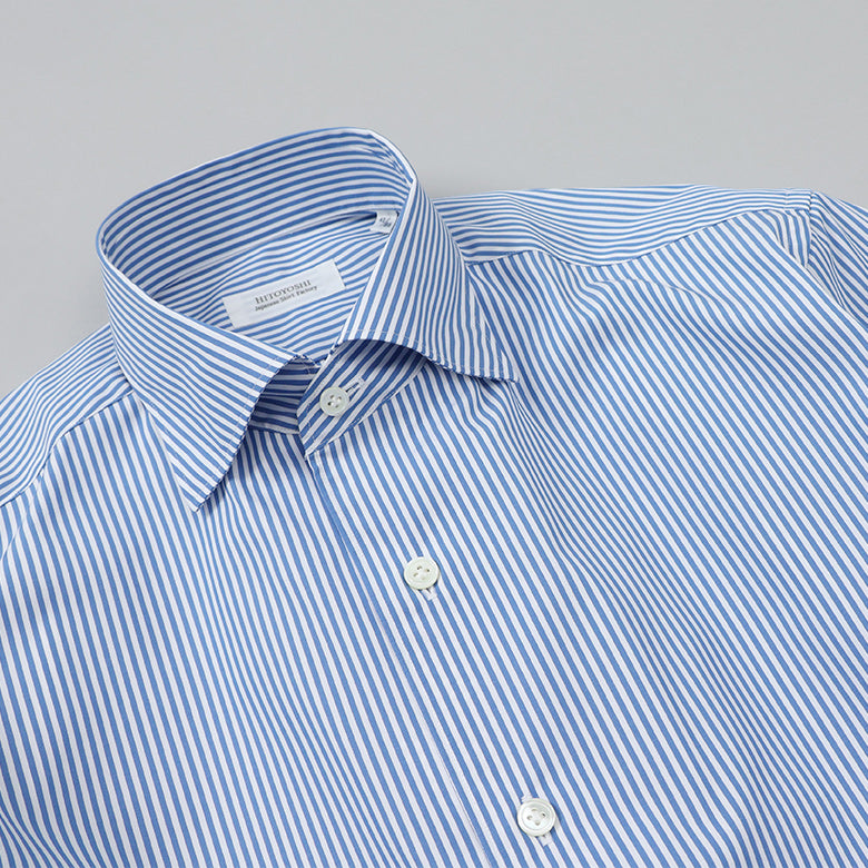 HITOYOSHI ストライプループボタンダウン【Made in Japan】