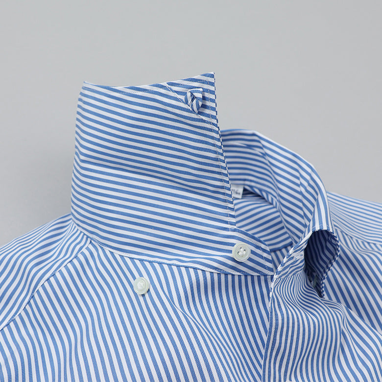 HITOYOSHI ストライプループボタンダウン【Made in Japan】