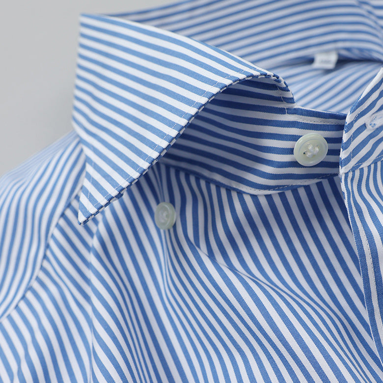 HITOYOSHI ストライプループボタンダウン【Made in Japan】