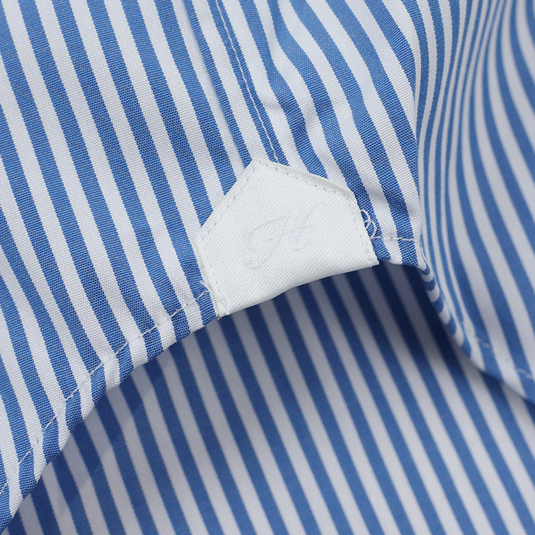 HITOYOSHI ストライプループボタンダウン【Made in Japan】