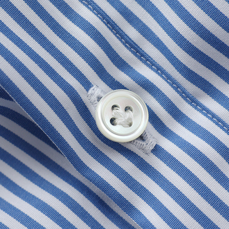 HITOYOSHI ストライプループボタンダウン【Made in Japan】
