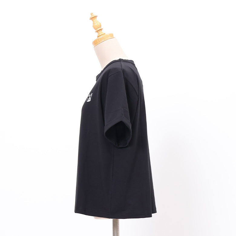 フレンチブルドッグワッペン風Tシャツ