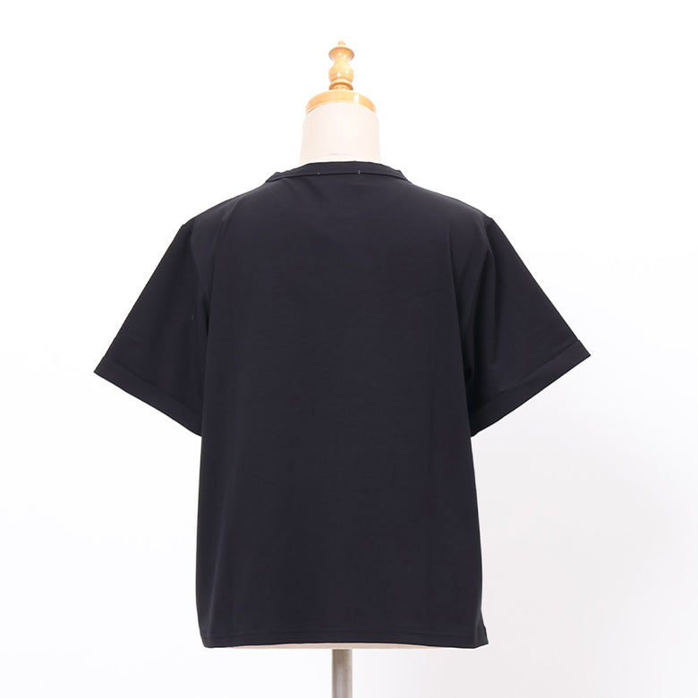 フレンチブルドッグワッペン風Tシャツ