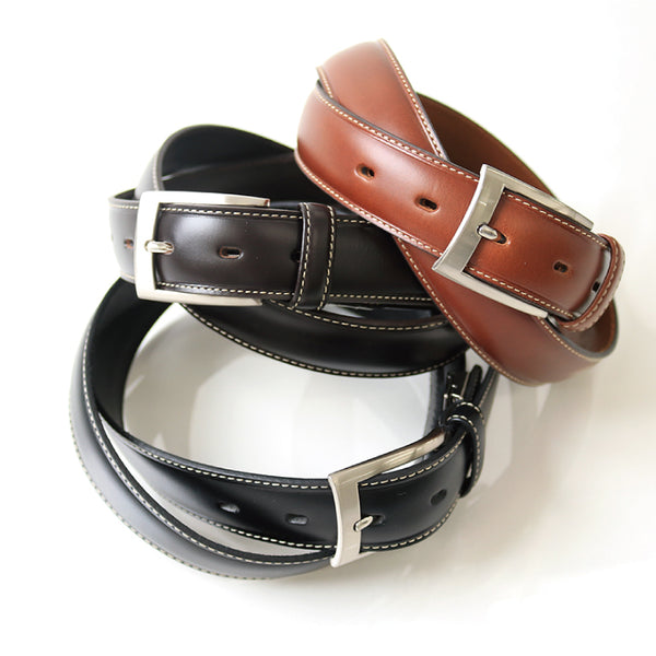 ベージュステッチレザーベルト【Made in Japan】 – Mitsumine Online Shop
