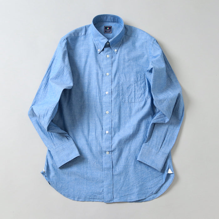 人気商品 ダンガリーボタンダウンシャツ【Made in Mitsumine – Japan】 トップス
