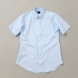 織りチェックボタンダウンクールマックスドレスシャツ【Made in Japan】
