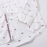 アメリカンフラッグ刺繍ボタンダウンシャツ【Made in Japan】